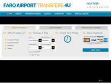 Tablet Screenshot of faroairporttransfers4u.com
